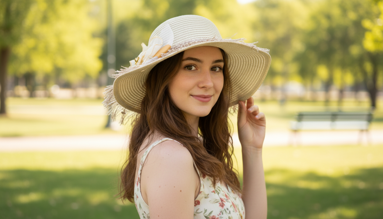Golden Petal Summer Hat