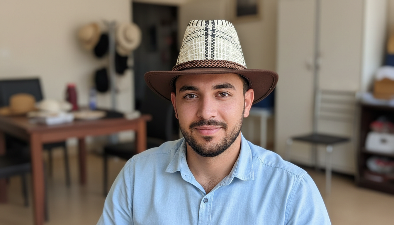 Rustic Woven Cowboy Hat