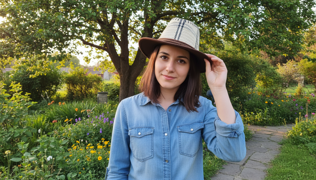 Rustic Woven Cowboy Hat