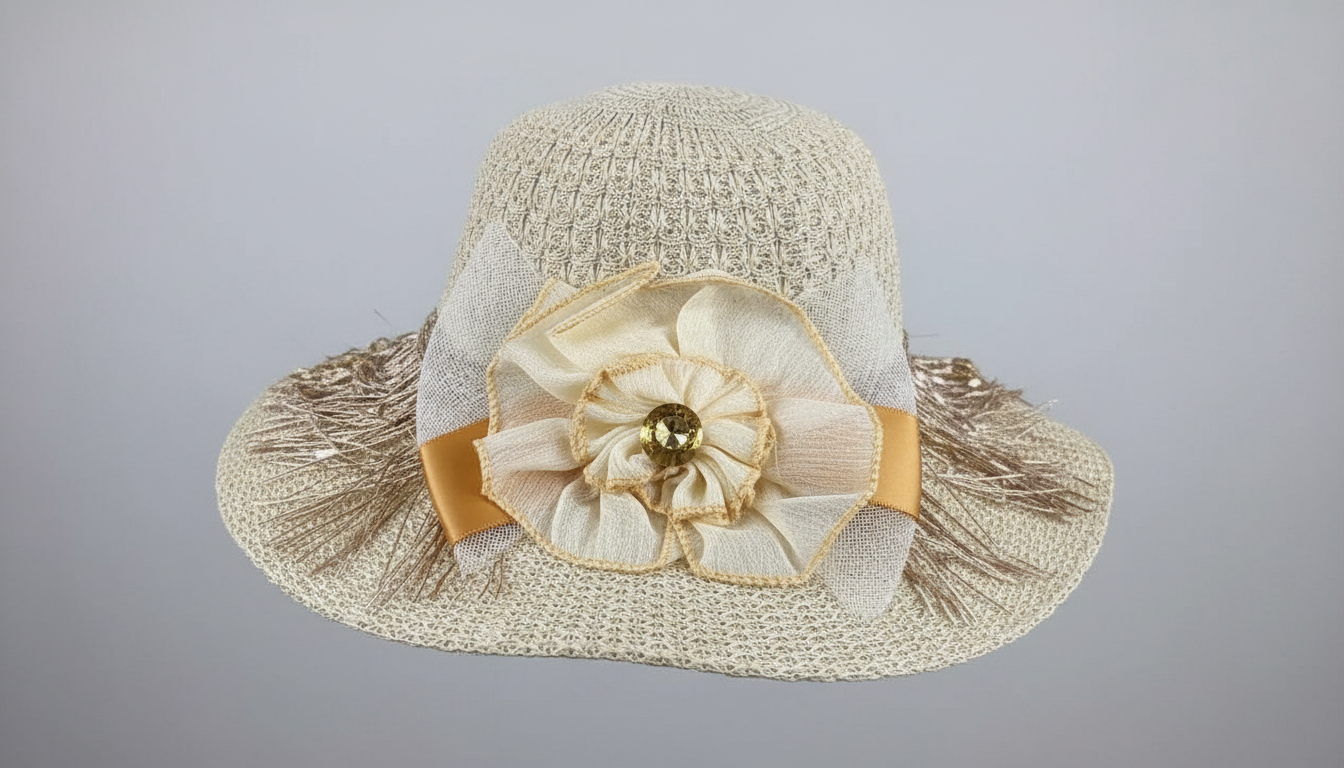 Golden Petal Summer Hat