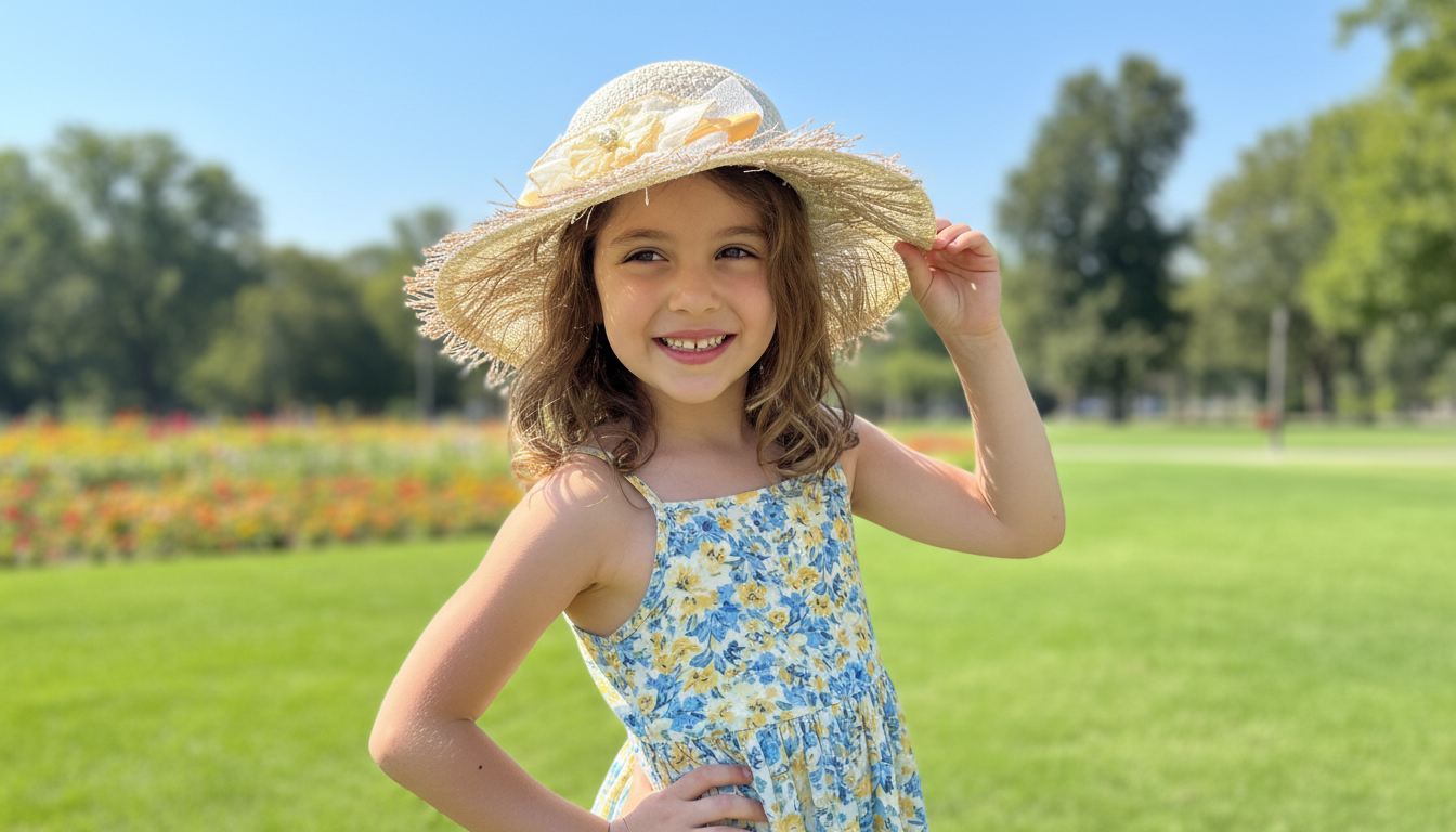 Golden Petal Summer Hat