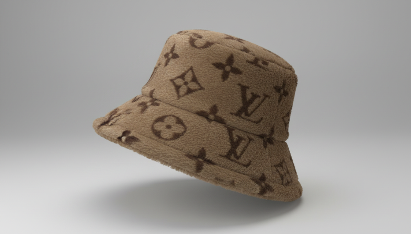 Luxury Plush Monogram Bucket Hat