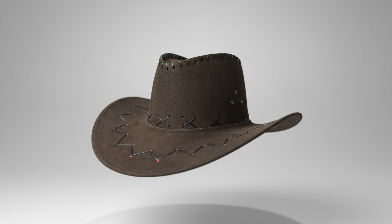 Rustic Frontier Leather Cowboy Hat