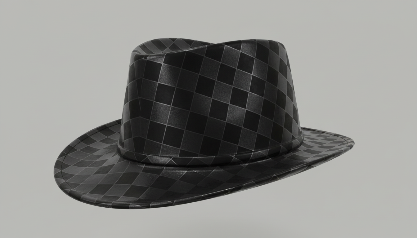 Midnight Grid Cowboy Hat