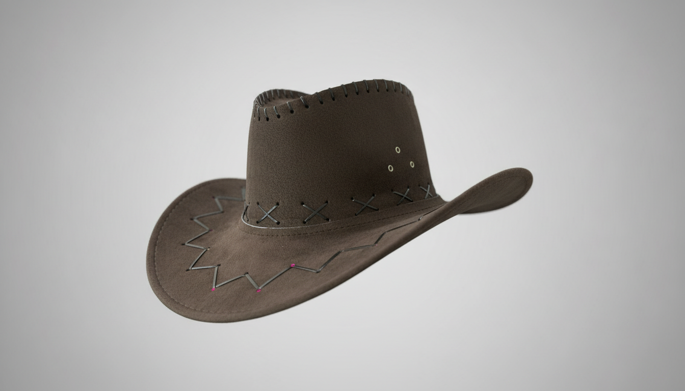 Rustic Frontier Leather Cowboy Hat