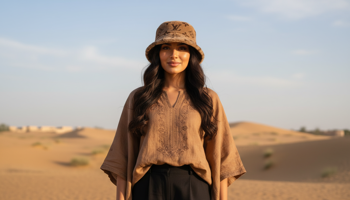 Luxury Plush Monogram Bucket Hat