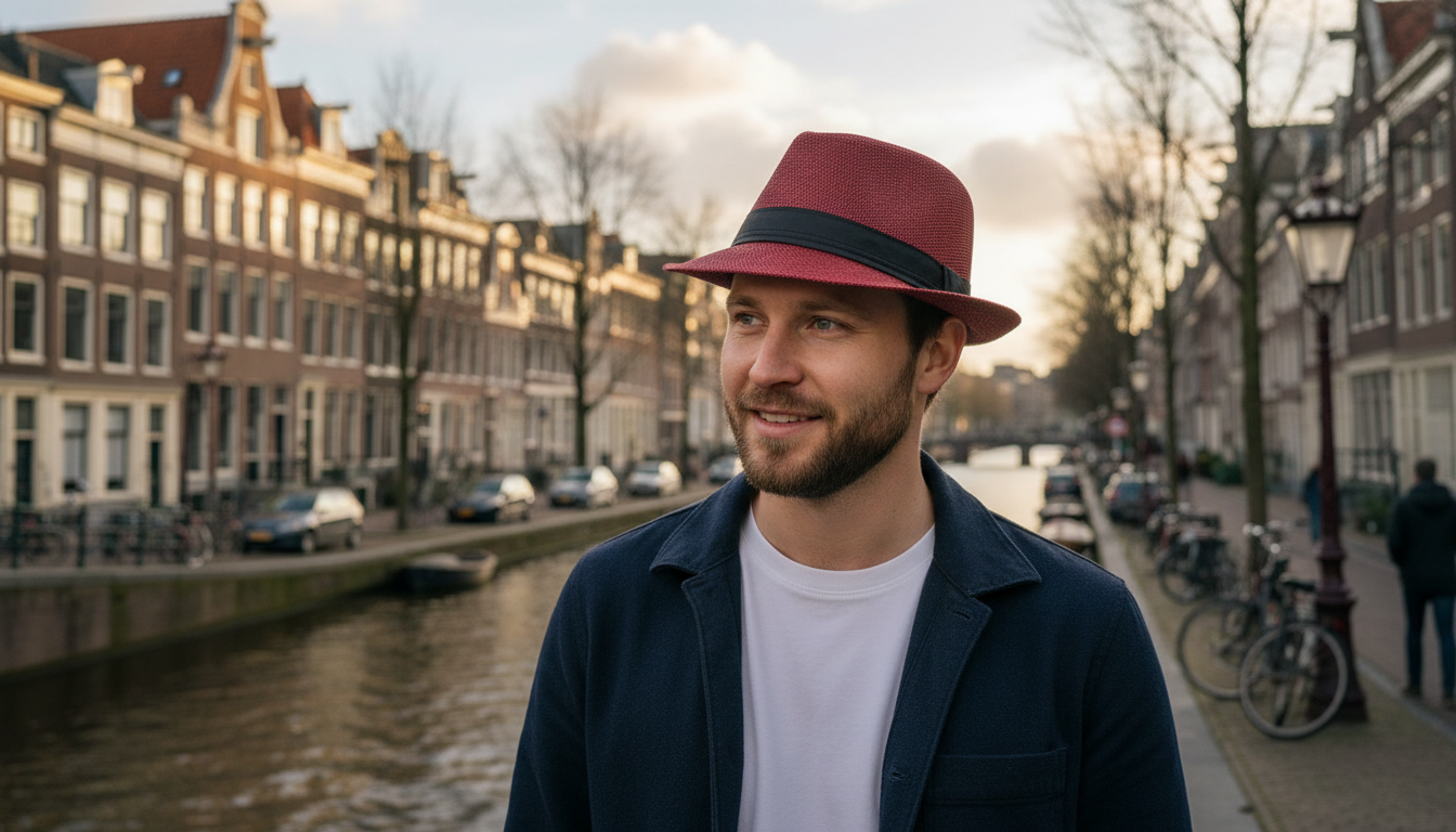 Crimson Classic Fedora Hat