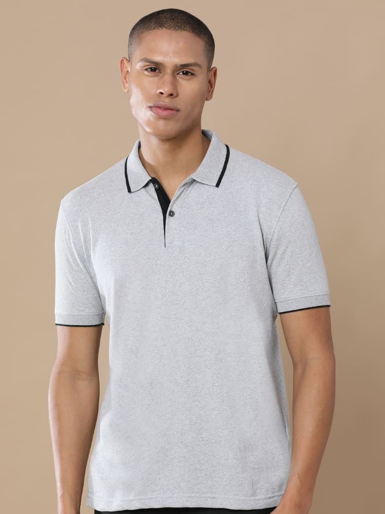 Jacquard Polo T‑Shirt