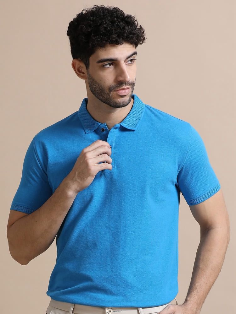 Jacquard Polo T‑Shirt