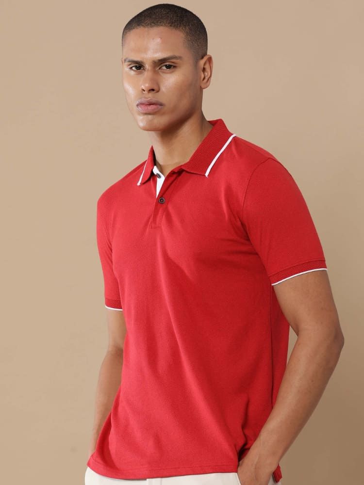 Jacquard Polo T‑Shirt