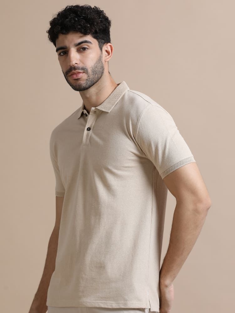 Jacquard Polo T‑Shirt