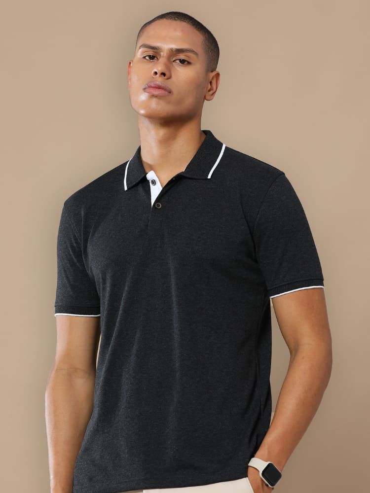 Jacquard Polo T‑Shirt