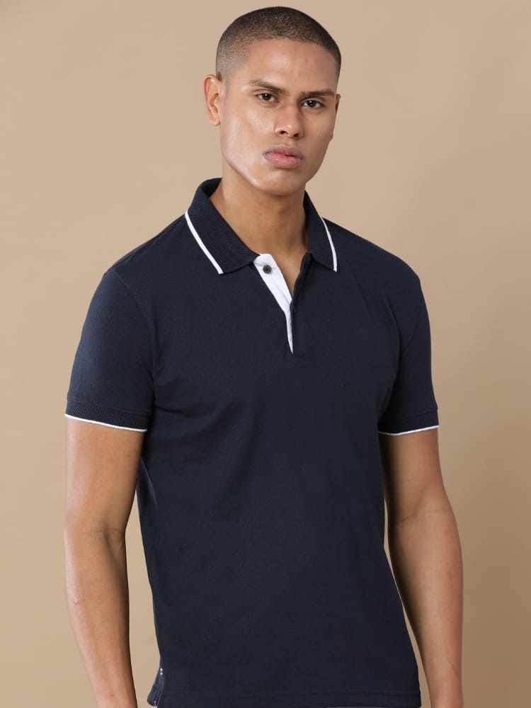 Jacquard Polo T‑Shirt